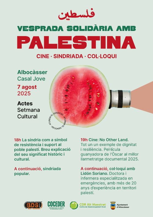 Vesprada solidaria amb Palestina