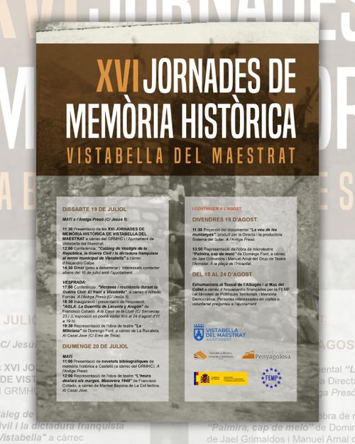 XVI Jornades de memòria històrica
