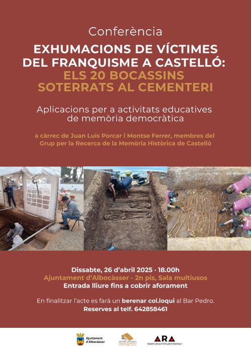 Exhumacions de víctimes del franquisme a Castelló: Els 20 bocassins soterrats al cementeri 