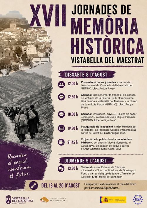 XVII Jornades de memòria històrica de Vistabella
