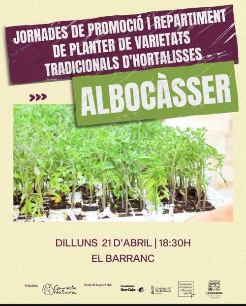 Jornades de promoció i repartiment de planter de varietats tradicionals d'hortalisses 