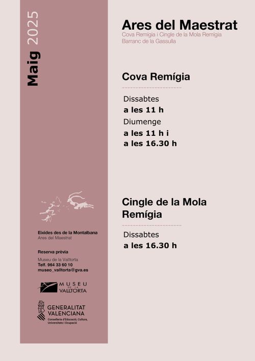 Visita d'art rupestre - Cova Remígia i Cingle de la Mola Remígia