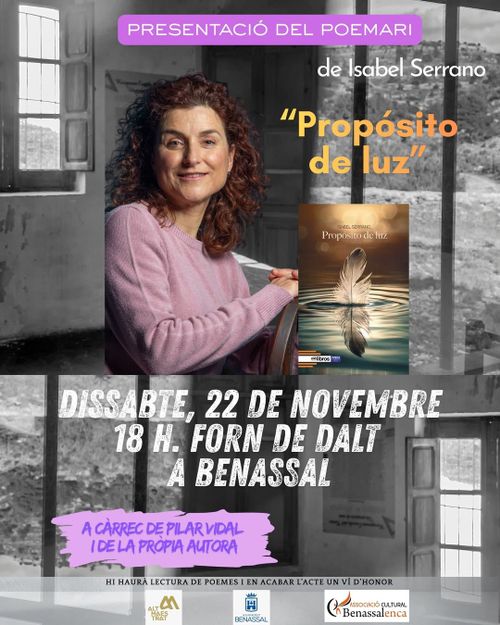 Presentació del poemari "Propósito de luz", d'Isabel Serrano