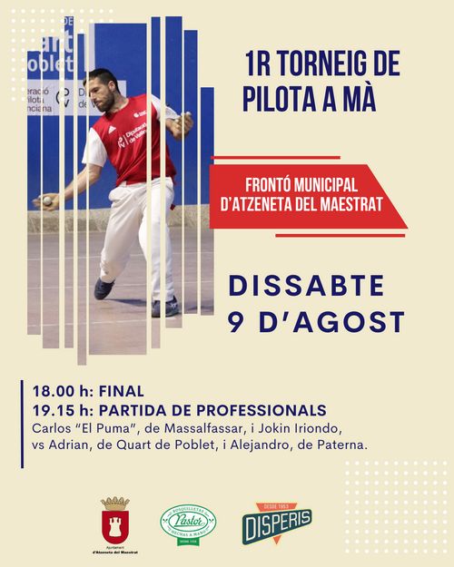 1r Torneig de Pilota a mà: Finals + partida de professionals
