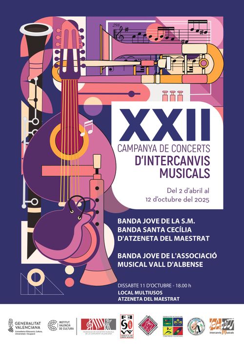 Concerts de les bandes joves d'Atzeneta i la Vall d'Alba